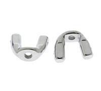 Gralara Support de Cymbale Robuste pour Batterie - Accessoires Haut de Gamme pour La Réparation de, 6 Mm et 8 Mm, Argent 6mm