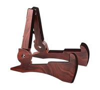 Gralara Support de Guitare Pliable, Support pour Guitare, Accessoire Polyvalent pour Instruments de Musique Acoustiques, électriques et pour L'enseignemen, Brun Foncé