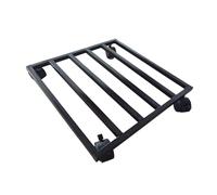 Gralara Support de Pot de Fleurs à roulettes, déplacement Facile, carré, Support Roulant pour Plantes, pour Jardin, Boutique, Maison, Noir