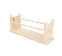 Gralara Support Papier à Rouleau Stable Porte-Rouleau ssin Robuste Support ssin En Bois pour Enfants, École Maternelle, Petit