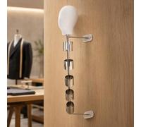 Gralara Support Présentation Col en Acier Inoxydable pour Vêtements Accessoire Tête Fixé au Mur pour Boutique Mo, Style A