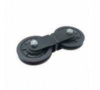 Gralara Système de Poulie de Fitness Double Roue Dispositif pour Machine d'Exercice Structure en Acier Support pour Entraînement, Kit De Poulie En Forme De 8 De 90mm, 90mm