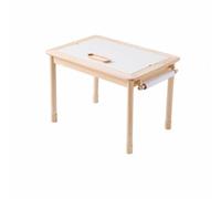Gralara Table de Sable et d'eau Multifonctionnel Table Sensorielle en Bois Angles Arrondis Arrondis Bureau Enfant Multifonction pour Enfants
