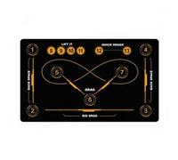 Gralara Tapis avec Espaces d'exercice, 80 120cm, Style to 4 | Résistant à l'usure, Tapis D'entraînement Hockey, Numéroté, pour Garage, Entraîneurs