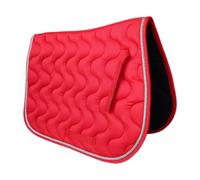 Gralara Tapis de Selle Tapis D'Équitation Accessoire Équestre Tapis de Siège pour Cheval Structure en Protège La Colonne Vertébrale Convient à L'Ent, Rouge