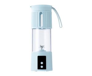 Gralara Tasse Centrifugeuse Électrique à Accumulation Blender avec Couvercle à Boire Anti-Fuite Mini Blender Portable pour Sportifs, Déplacement, Voiture, Bleu Clair