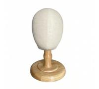 Gralara Tête Présentation avec Base Ron Épinglable Tête Mannequin en Mousse Compact pour Vitrine , Couleur Antique , Tête De Mannequin C avec Support De Couleur Antique Peut Insérer des Épingles