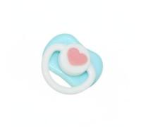 Gralara Tétine Poupée OB11 Facile à Fixer Sucette Poupée Couleurs Vives Sucette Miniature en Forme de Cœur, Blue