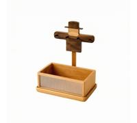 Gralara Tiroir à Accessoires Porte-Clés Panneau Avant Tralucide, Organiteur Clés en Bois, Peu Encombrant, pr Bureau, Chambre Universitaire