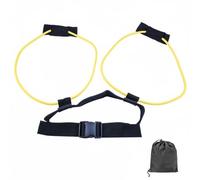 Gralara Training Belt Ceinture d'Entraînement Élastique Bande de Résistance Sangle de Taille Corde de Jambe en TPE Réglable pour Musculation des Fessiers, Jaune