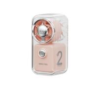 Gralara Ventilateur Portable Usb Ventilateur de Poche Ventilateur de Ventilateur Réglable Écran Digital Intégré au Moyeu et Boîtier Clair 2000mah Rechargeable, color to 2, 1