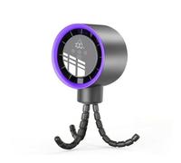 Gralara Ventilateur Poussette Oscillant Ventilateur avec Trépied Flexible Compact pour Parents, Gris Foncé, 125 85 333mm