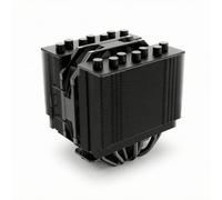 Gralara Ventirad à Colonnes Silencie Refroidisseur CPU avec 7 Caloducs Compact Refroidisseur CPU pour Joueurs, Noir, SE-207-XT Slim Noir 7 Caloducs, Double Tour