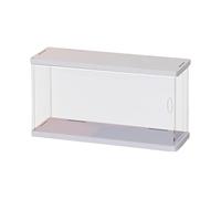 Gralara Vitrine Acrylique 30x10x13.4cm Figurine vitrine vitrine pour comptoir, Blanche