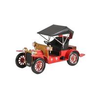 Gralara Voiture Collection en Métal Vintage | Grande Taille, Classique, Maqute Voiture Ancienne, pr Bureau, Rouge