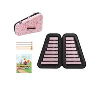 Gralara Xylophone avec Sac Transport Portable Xylophone avec Housse Compact Instrument Éducatif pour Débutants, École, Maison, Rose