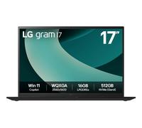 Gram 17Z90T Intel Core Ultra 7 255H Ordinateur portable 43,2 cm (17 ) WQXGA 32 Go LPDDR5x-SDRAM 1 To SSD Wi-Fi 7 (802.11be) Windows 11 Home Espagnole Noir