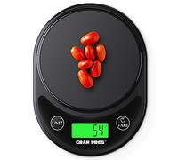 GRAM PRES Balance de Cuisine Numérique Poids Grammes et Oz avec IPX6 Waterproof, Balance de cuisine numérique professionnelle 11lb/0.01oz pour la perte de poids, la pâtisserie et la cuisine