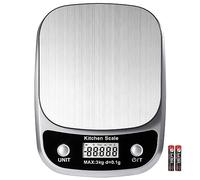 GRAM PRES Balance de cuisine numérique Poids Grammes et Oz，Professionnelle Balance de cuisine numérique 3kg/0.1g pour la perte de poids, les régimes, la pâtisserie et la cuisine