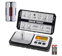 GRAM PRES Balance numérique de poche 500 g x 0,01 g de précision, petite balance portable de haute précision avec poids numérique en grammes et oz, pour bijoux, diamants, flèches, poudre et