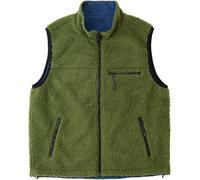 Gramicci - Polaire sans manches chaude et réversible - Reversible Sherpa Vest Olive Dusty Navy en Nylon - Taille M - Kaki Kaki M