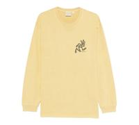 Gramicci - Running Man L/S Tee Pigment Dyed - Homme - Sweatshirts et sweats à capuche - Jaune - Taille: M