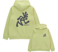 Gramicci - Sweat à capuche en jersey molletonné - Running Man Hooded Sweatshirt Lime pour Homme - Taille L - Vert Vert L