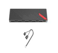 Gramigg 1 à 10 et ARGB Répartiteur d'aspiration ARGB Contrôleur répartiteur 5 V 3 broches pour ventilateur de boîtier PC