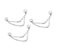 Gramigg 3 Pcs Coeur Pantalons Clips Vêtements Magnétiques avec Chaîne Épingles Magnétiques Amovibles Bows Boutons Magnétiques