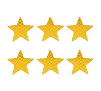 Gramigg 6pcs Stickers De Véhicules Étoiles Réfléchissants Auto-adhésifs pour La Sécurité Installation Facile sur Les Motos Camions De Voiture