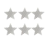 Gramigg 6pcs Stickers De Véhicules Étoiles Réfléchissants Auto-adhésifs pour La Sécurité Installation Facile sur Les Motos Camions De Voiture