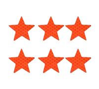 Gramigg 6pcs Stickers De Véhicules Étoiles Réfléchissants Auto-adhésifs pour La Sécurité Installation Facile sur Les Motos Camions De Voiture