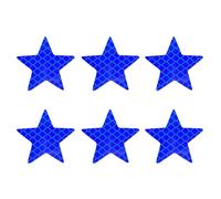 Gramigg 6pcs Stickers De Véhicules Étoiles Réfléchissants Auto-adhésifs pour La Sécurité Installation Facile sur Les Motos Camions De Voiture
