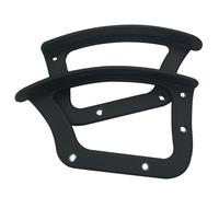 Gramigg Accoudoirs ergonomiques en plastique pour chaises de bureau - Installation sans outil - Pour chaises de bureau et d'ordinateur - Lot de 2 accoudoirs antidérapants