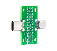 Gramigg Adaptateur USB de type C 3.1 double face 2 x 13 broches vers connecteurs 2,54 mm pour prototypage et débogage d'appareils, convertisseurs d'interfaces USB C à deux orientations