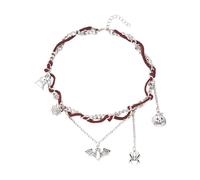 Gramigg Araignées Festives Bijoux De Charme Chauve-souris Combo Collier D'Halloween Avec Accessoires Pendentif Citrouille