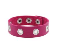 Gramigg Bracelet en cuir fait à la main - Large bracelet en cuir - Texture gothique - Cadeau pour femme, taille unique, Comme décrit