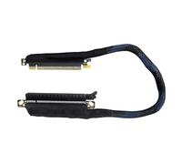 Gramigg Câble D'extension PCIe 5.0 X16 GPU Conception À 180 Degrés Bouclier Tressé Bande Passante Élevée 64 Go pour Améliorer Les Flux d'air Sortie Droite