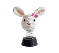 Gramigg Car Decoration Interior Ornament Dashboard Wobble Figure Knitted Animal Pattern Decors Dashboard Accessory Fun Auto