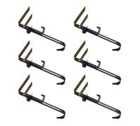 Gramigg Cintre télescopique pour cheminées, longueur réglable, crochet en fer antirouille pour chaussettes de Noël, décorations de décoration, crochets de suspension, crochet de cheminée adapté aux