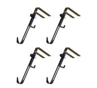 Gramigg Cintre télescopique pour cheminées, longueur réglable, crochet en fer antirouille pour chaussettes de Noël, décorations de décoration, crochets de suspension, crochet de cheminée adapté aux