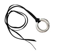 Gramigg Collier à breloques rond tendance - Accessoire portable pour festivals de musique et tenues individuelles