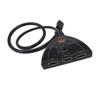 Gramigg Commutateur HDTV compatible 4K Triple Display Splitter avec appareil universel pour projecteurs et moniteurs HDTV Switcher pour Home Cinéma