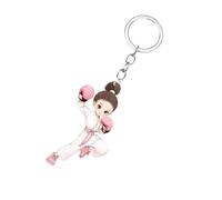 Gramigg Décorts De Porte-clés Automobiles Modernes avec Motifs Animés Easy Carring Acrylic Anneaux Accessoires Simples Installations pour Véhicules Accessoires INTÉRIEURES Voitures COMPOSSIBLE