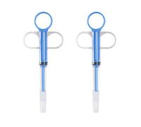 Gramigg Dispositif De Médicament Portable pour Animaux Compagnie 2 Pièces Mangeoire en Silicone Souple Outil Dosage Précis pour Une Utilisation Conviviale en Voyage Distributeur d'eau À Double Usage