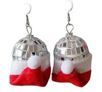 Gramigg Ensemble bandeau et boucles d'oreilles de Noël rétro pour déguisement des années 80, cosplay, fête des femmes, coiffe tendance pour fêtes Headwar