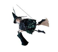 Gramigg Ensemble De Chapeaux Sorcière Et Balai d'halloween avec Flanelle Accessoires pour Les Fêtes À Thème des Accessoires Sorcières Multicolores