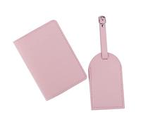 Gramigg Étui portable en cuir PU avec étiquettes de bagage pour cartes de crédit pour femmes et couples, a, Luggage Tag Size: 7 x 12cm/2.75 x 4.72in
