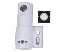 Gramigg Horloge murale à projection avec luminosité réglable et deux chiffres commutables pour plafond de chambre à coucher