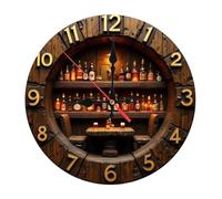 Gramigg Horloge murale contemporaine silencieuse en acrylique à piles pour la maison, le bureau, le style d'intérieur